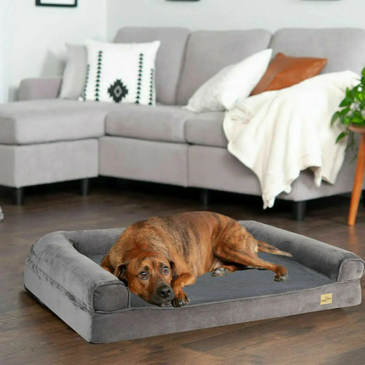 XXL Large Orthopedic Dog Bed Cozy Pet Dogs Bedding with Bolster Washable Cover - Vibrant Variety Store