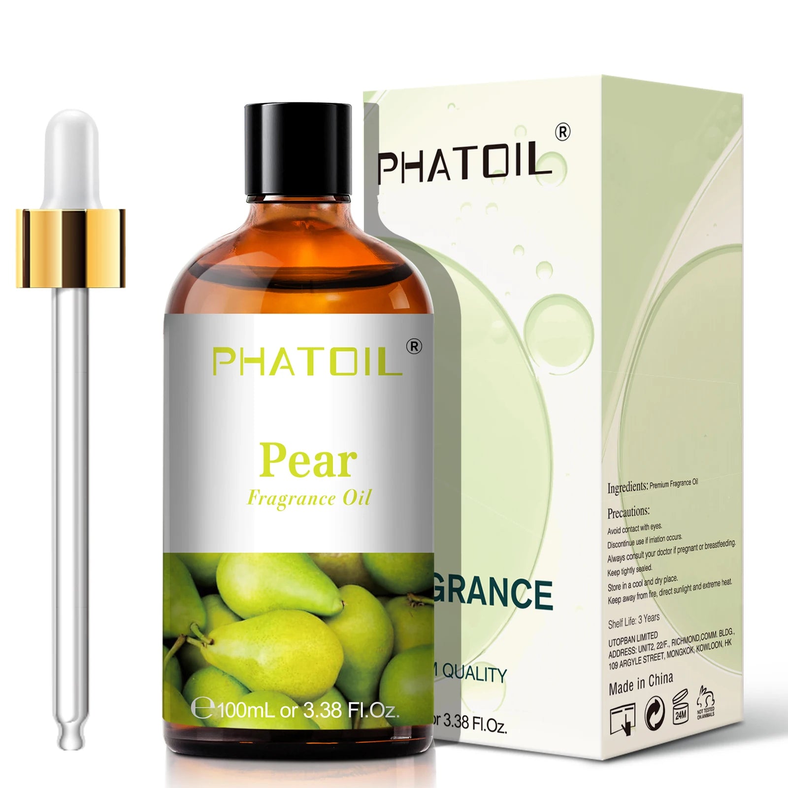 PHATOIL 100ml Sweet Fruity Fragrance Oil for Diffuser and Candle Making Coconut Vanilla Strawberry Lemon Peach Pear Aroma Oil - Vibrant Variety Store