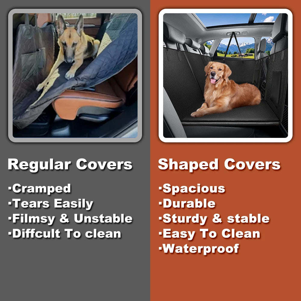 Back Seat Extender for Dogs Waterproof Dog Car Seat Cover Anti Scratch Carrier Mat - Vibrant Variety Store