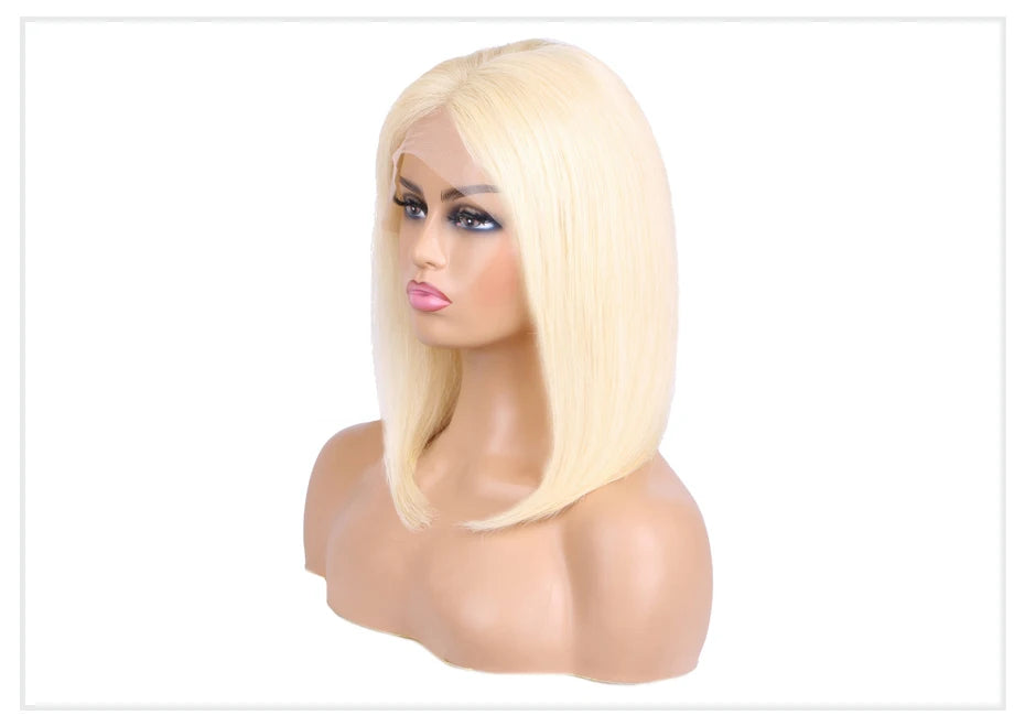 13x4 13x6 613 HD Blonde Bob Hair Wig Human Hair Lace Frontal Wig Brazilian Straight Bob Wig Lace Front Human Hair Wigs for Women