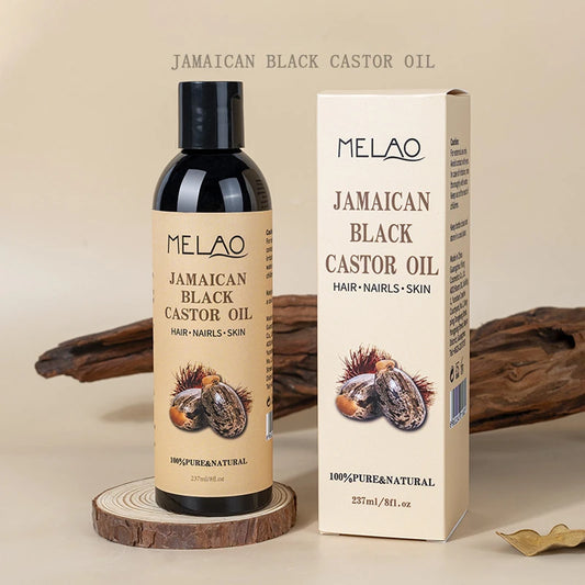 100 Percent Pure Natural Cold Pressed Castor Oil for Healthy Skin and Hair Thickens Eyebrows and Extends Eyelashes 237ml - Vibrant Variety Store