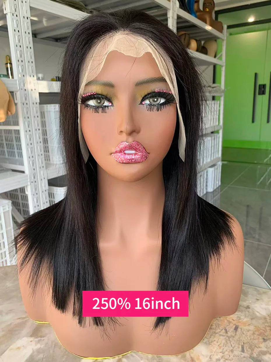 13x4 Bob Wigs Bone Straight Human Hair Wigs 13x6 Lace Frontal Hair Extensions Wig 100 Vietnamese Lace Front Human Hair Wig Black