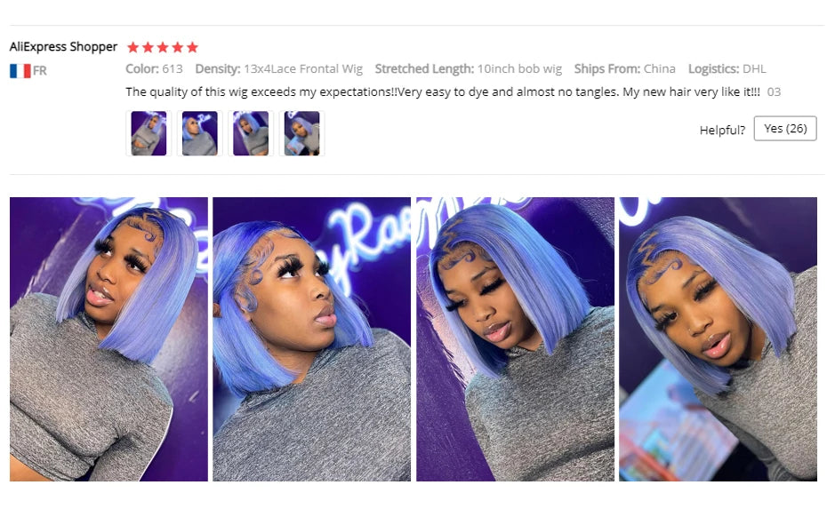 13x4 13x6 613 HD Blonde Bob Hair Wig Human Hair Lace Frontal Wig Brazilian Straight Bob Wig Lace Front Human Hair Wigs for Women