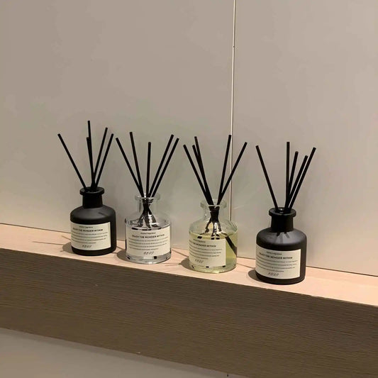 50ML Flameless Home Fragrance Room Freesia Jasmine Oil with Rattan Diffuser Stick Air Freshener Decor - Vibrant Variety Store