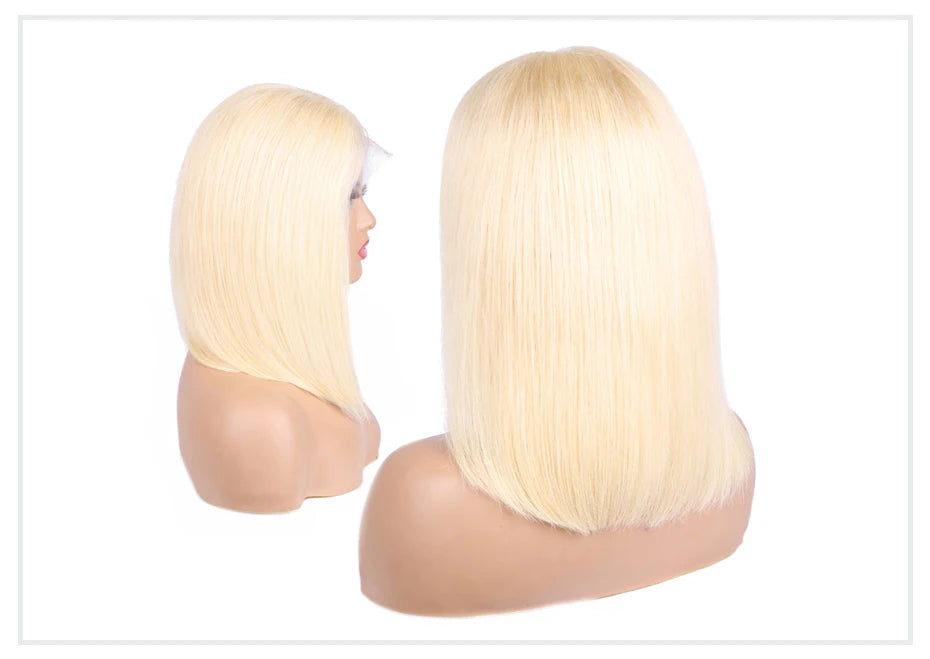 13x4 13x6 613 HD Blonde Bob Hair Wig Human Hair Lace Frontal Wig Brazilian Straight Bob Wig Lace Front Human Hair Wigs for Women