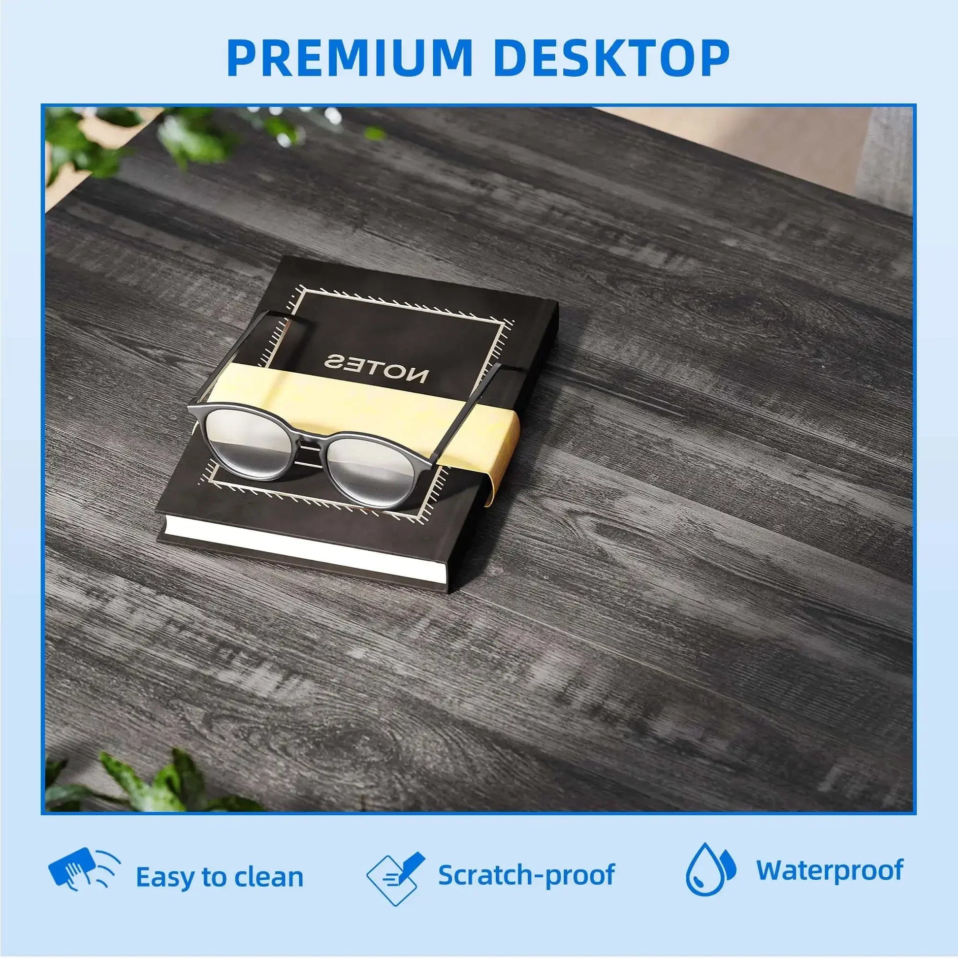 Square Farmhouse Coffee Table with Half Open Storage Compartment in Rustic Gray - Vibrant Variety Store