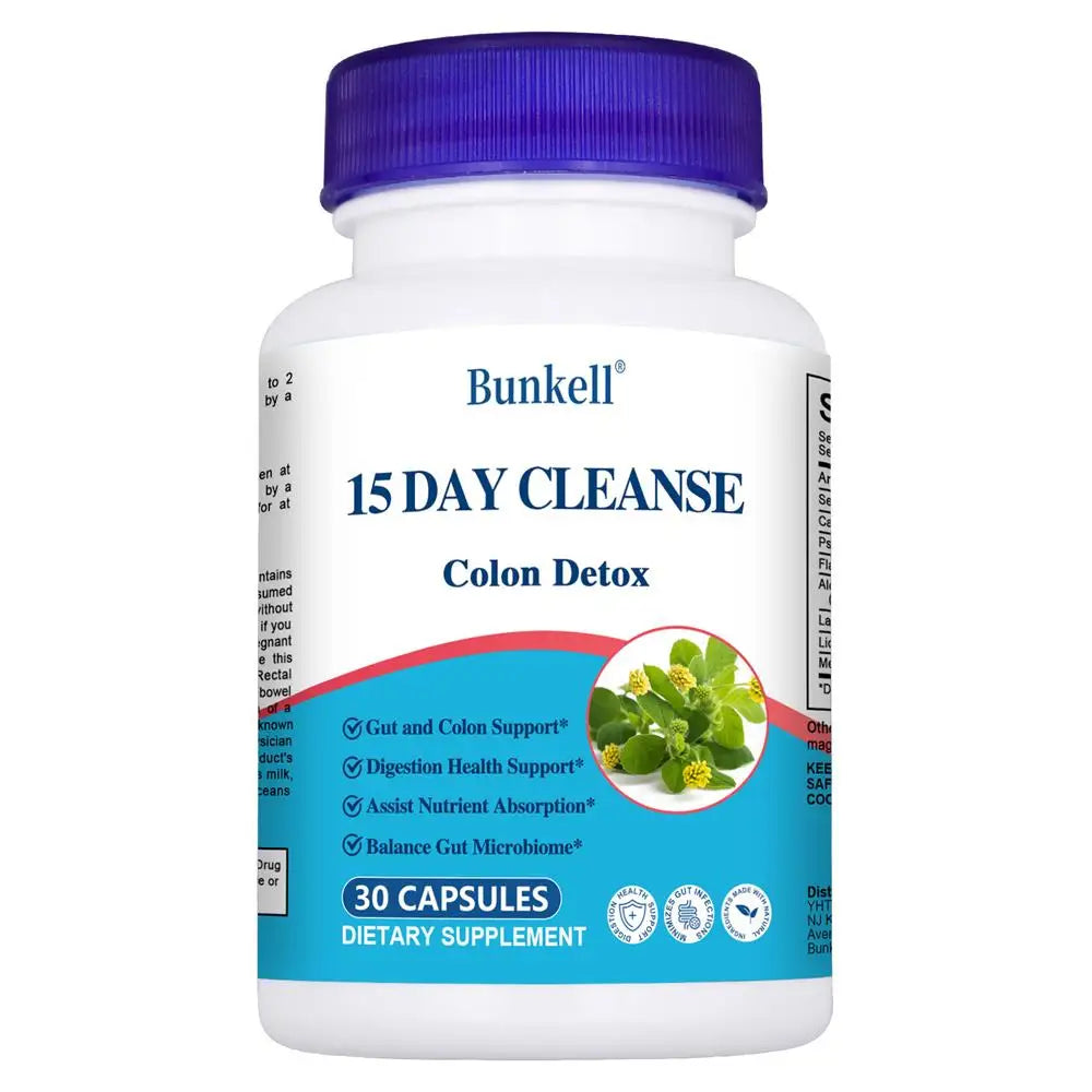 15-day Intestinal Cleansing and Detoxifying Capsules, Targeting The Overall Colon, Digestive Regulation, and Intestinal Health - Vibrant Variety Store