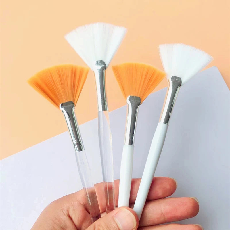 Fan Shape Foundation Makeup Brushes Set of 10 20 50 Pieces Multifunctional Facial Mask Brush Essential Oil Application Beauty Tools - Vibrant Variety Store