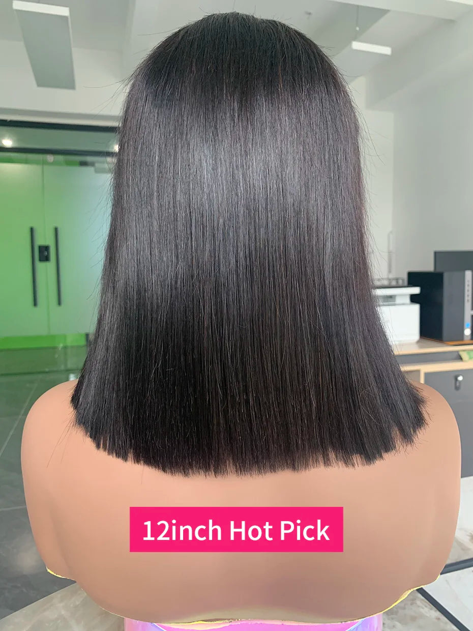 13x4 Bob Wigs Bone Straight Human Hair Wigs 13x6 Lace Frontal Hair Extensions Wig 100 Vietnamese Lace Front Human Hair Wig Black