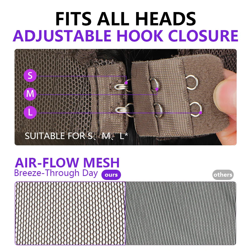 Hidden Strap Body Wave 360 HD Full Lace Front Wigs Human Hair Pre Plucked 12A Glueless Brazilian Virgin Wig With Drawstring