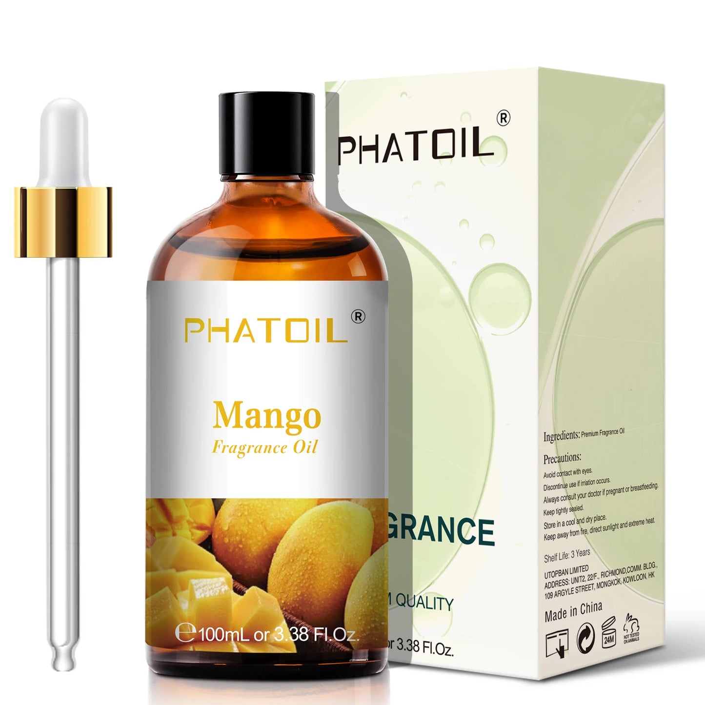 PHATOIL 100ml Sweet Fruity Fragrance Oil for Diffuser and Candle Making Coconut Vanilla Strawberry Lemon Peach Pear Aroma Oil - Vibrant Variety Store