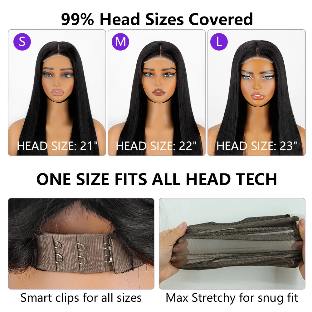 Hidden Strap Body Wave 360 HD Full Lace Front Wigs Human Hair Pre Plucked 12A Glueless Brazilian Virgin Wig With Drawstring