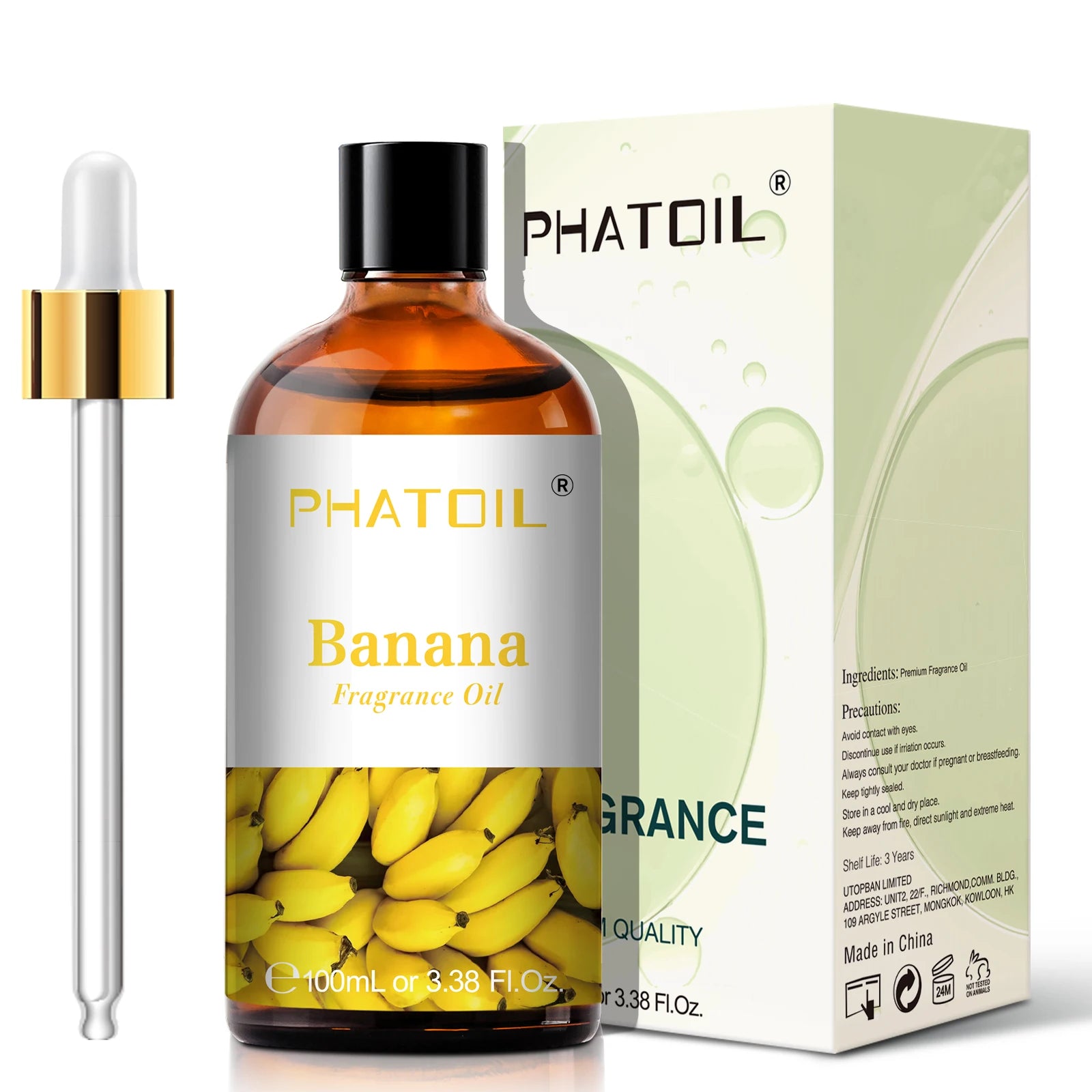 PHATOIL 100ml Sweet Fruity Fragrance Oil for Diffuser and Candle Making Coconut Vanilla Strawberry Lemon Peach Pear Aroma Oil - Vibrant Variety Store