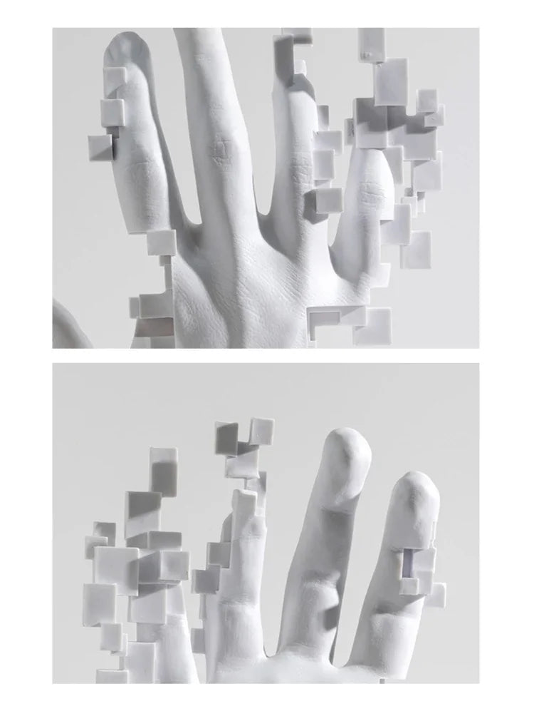 Home Living Room Decorations Abstract Art Palm Modern Luxury Table Hand Sculpture House Accessories Aesthetic Figurines Decor