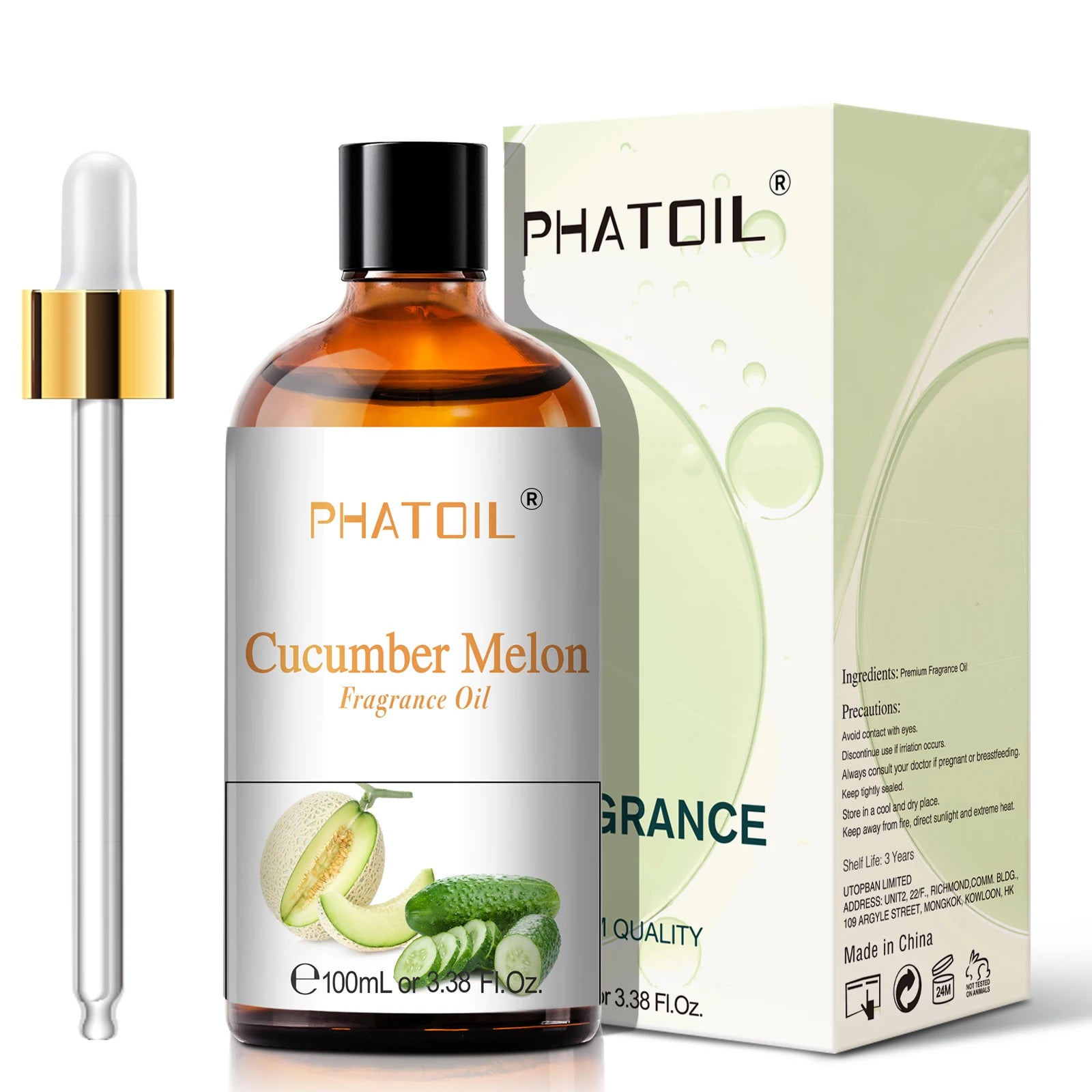 PHATOIL 100ml Sweet Fruity Fragrance Oil for Diffuser and Candle Making Coconut Vanilla Strawberry Lemon Peach Pear Aroma Oil - Vibrant Variety Store