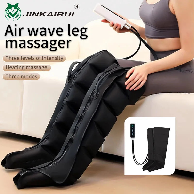 Air Pressure Leg Massager Foot Massage Boots with Kneading Squeeze Deep Relaxation for Calves and Remote Control - Vibrant Variety Store