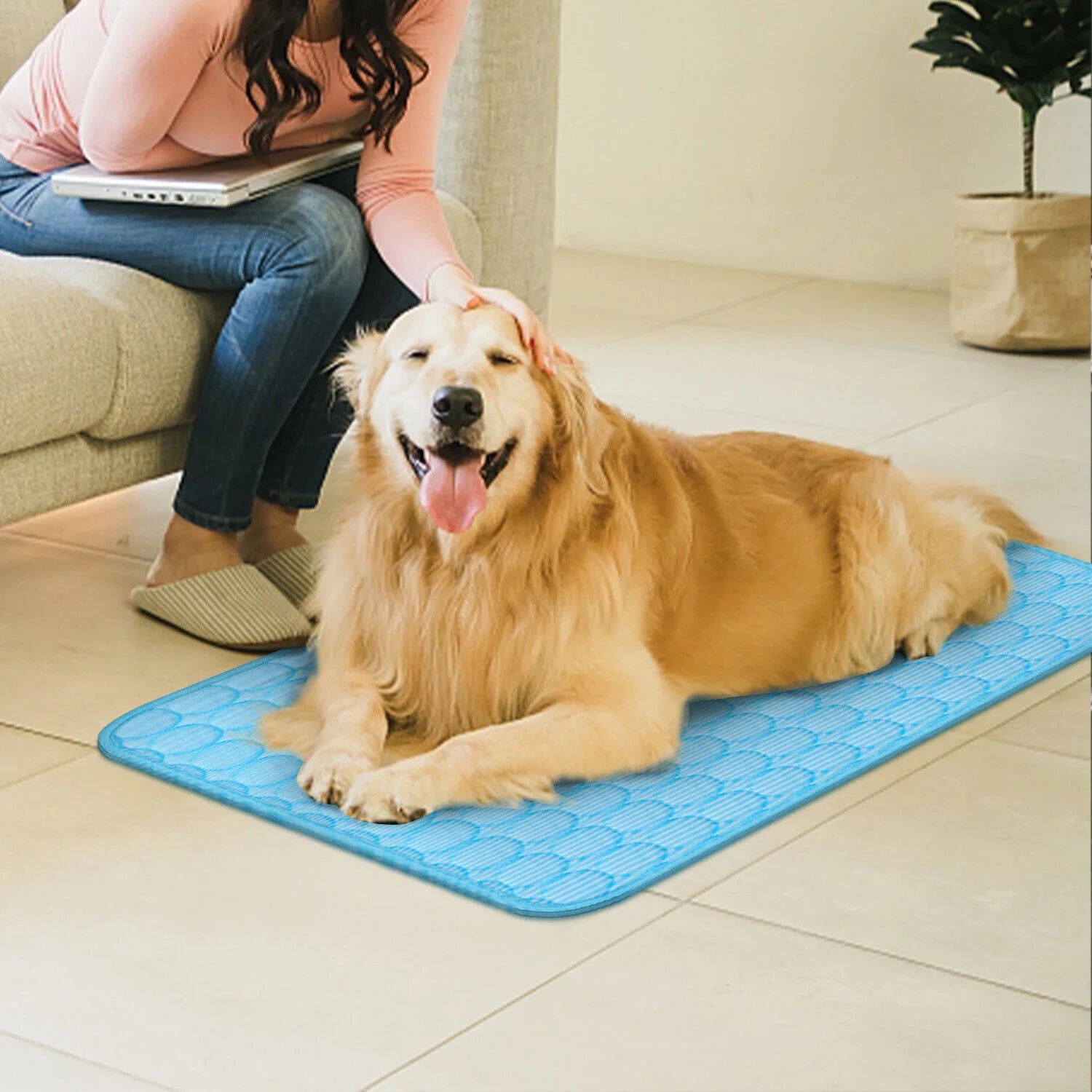 Pet Cooling Mat Cool Pad Cushion Dog Cat Puppy Blanket Summer Sleeping Bed - Vibrant Variety Store