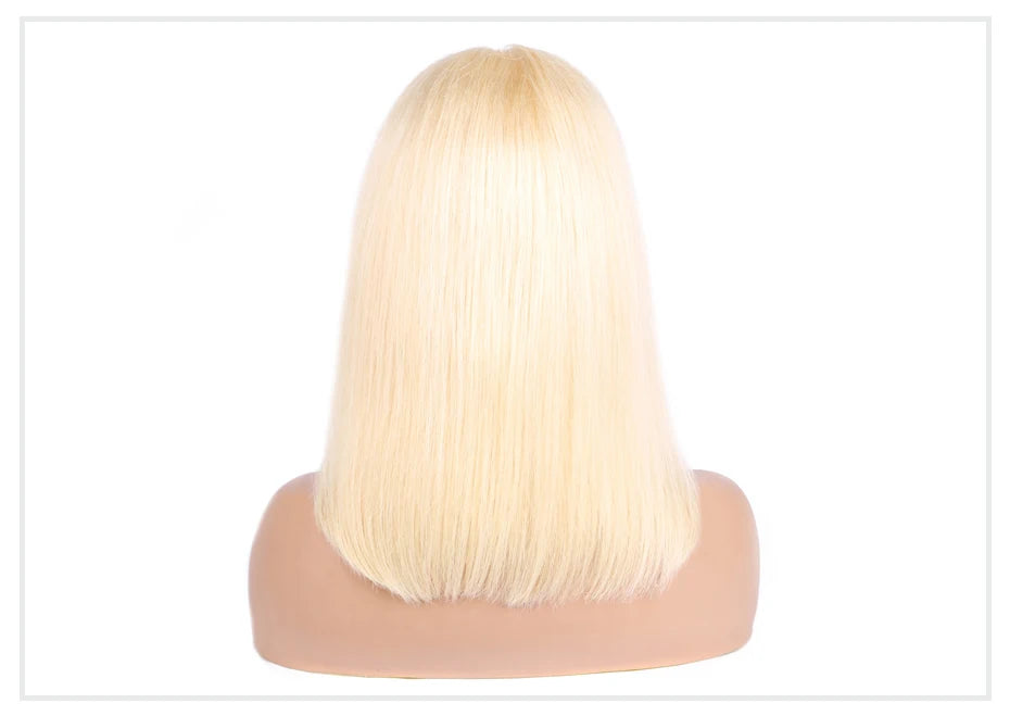 13x4 13x6 613 HD Blonde Bob Hair Wig Human Hair Lace Frontal Wig Brazilian Straight Bob Wig Lace Front Human Hair Wigs for Women
