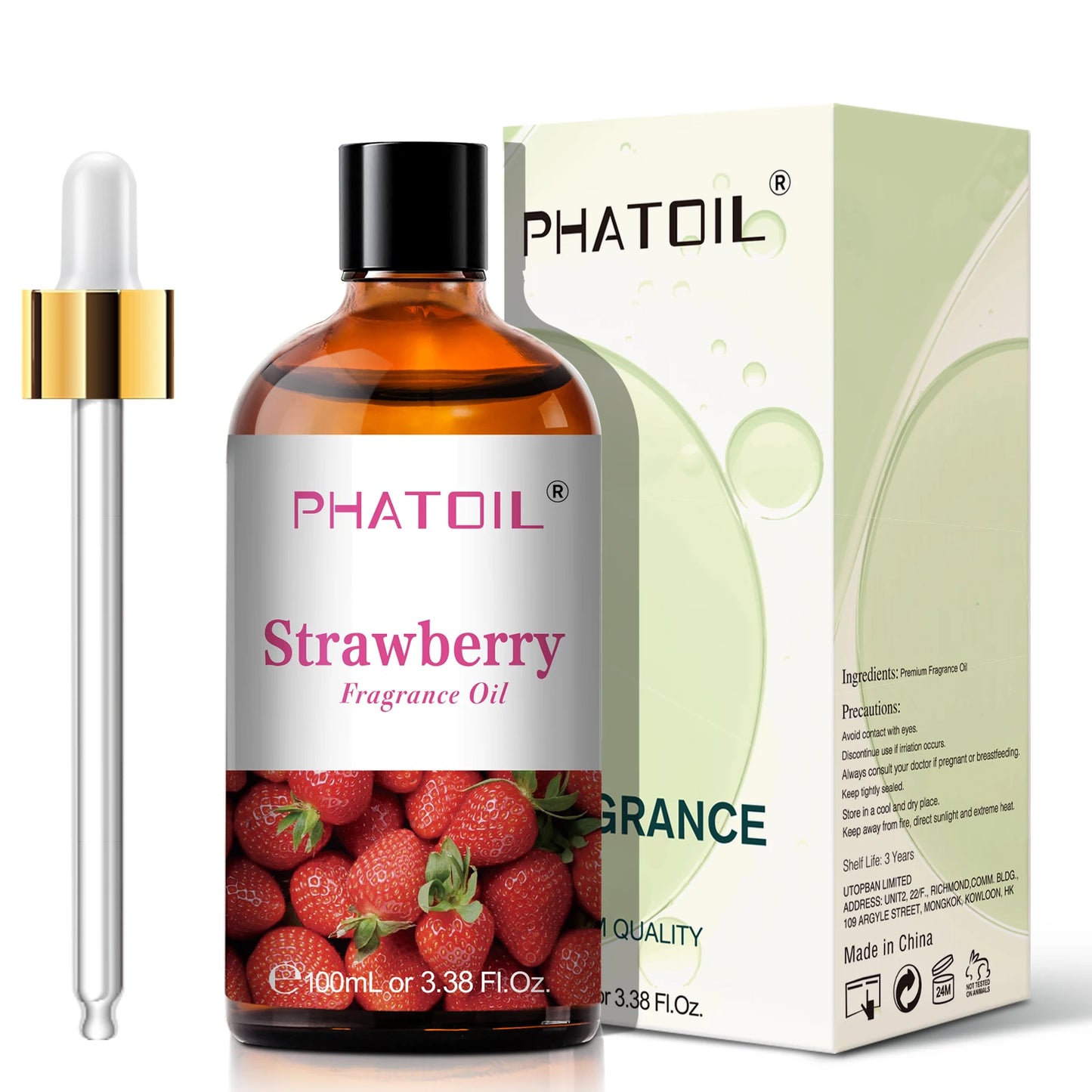 PHATOIL 100ml Sweet Fruity Fragrance Oil for Diffuser and Candle Making Coconut Vanilla Strawberry Lemon Peach Pear Aroma Oil - Vibrant Variety Store