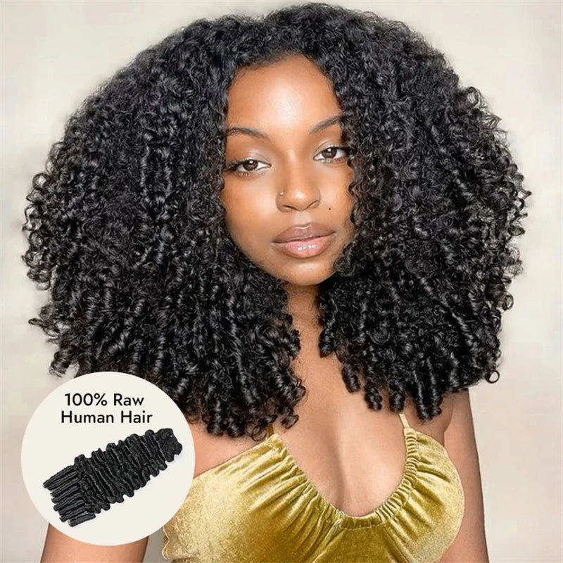 Alipear Hair Burmese Curly Human Hair Bundles Natural Black Color Real Human Virgin Hair Extensions