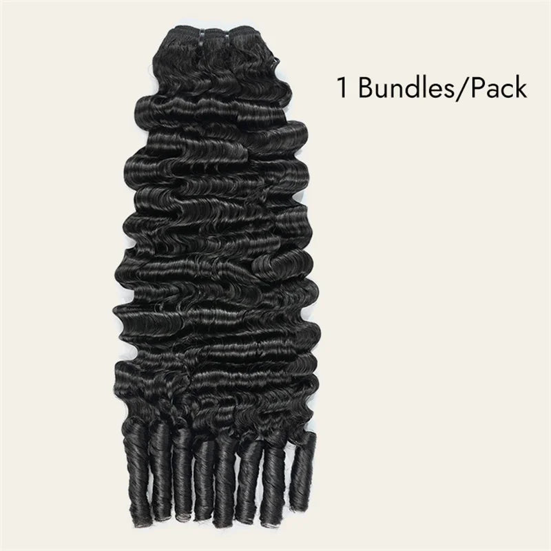 Alipear Hair Burmese Curly Human Hair Bundles Natural Black Color Real Human Virgin Hair Extensions