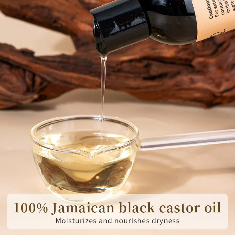 100 Percent Pure Natural Cold Pressed Castor Oil for Healthy Skin and Hair Thickens Eyebrows and Extends Eyelashes 237ml - Vibrant Variety Store