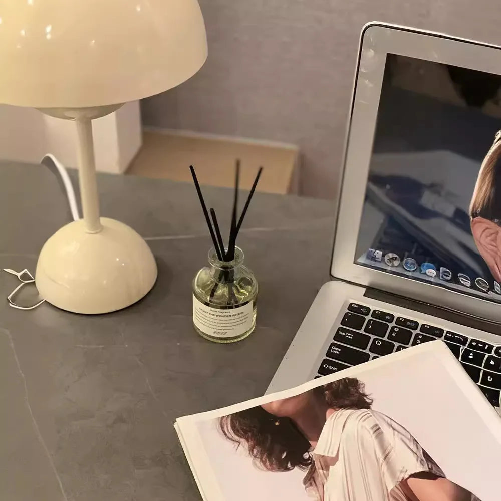 50ML Flameless Home Fragrance Room Freesia Jasmine Oil with Rattan Diffuser Stick Air Freshener Decor - Vibrant Variety Store