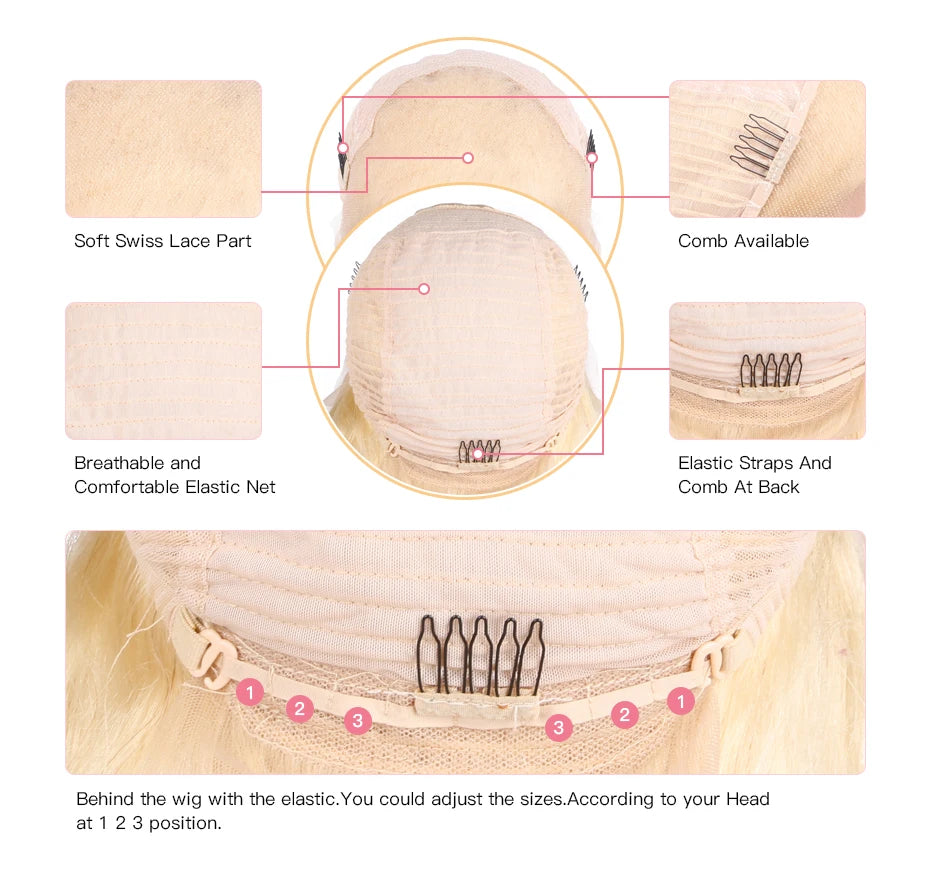 30 36 Inch Highlight Wig Human Hair Pre Plucked 13x6 Transparent Lace Front Wig Ash Blonde Highlight Colored Human Hair Wigs