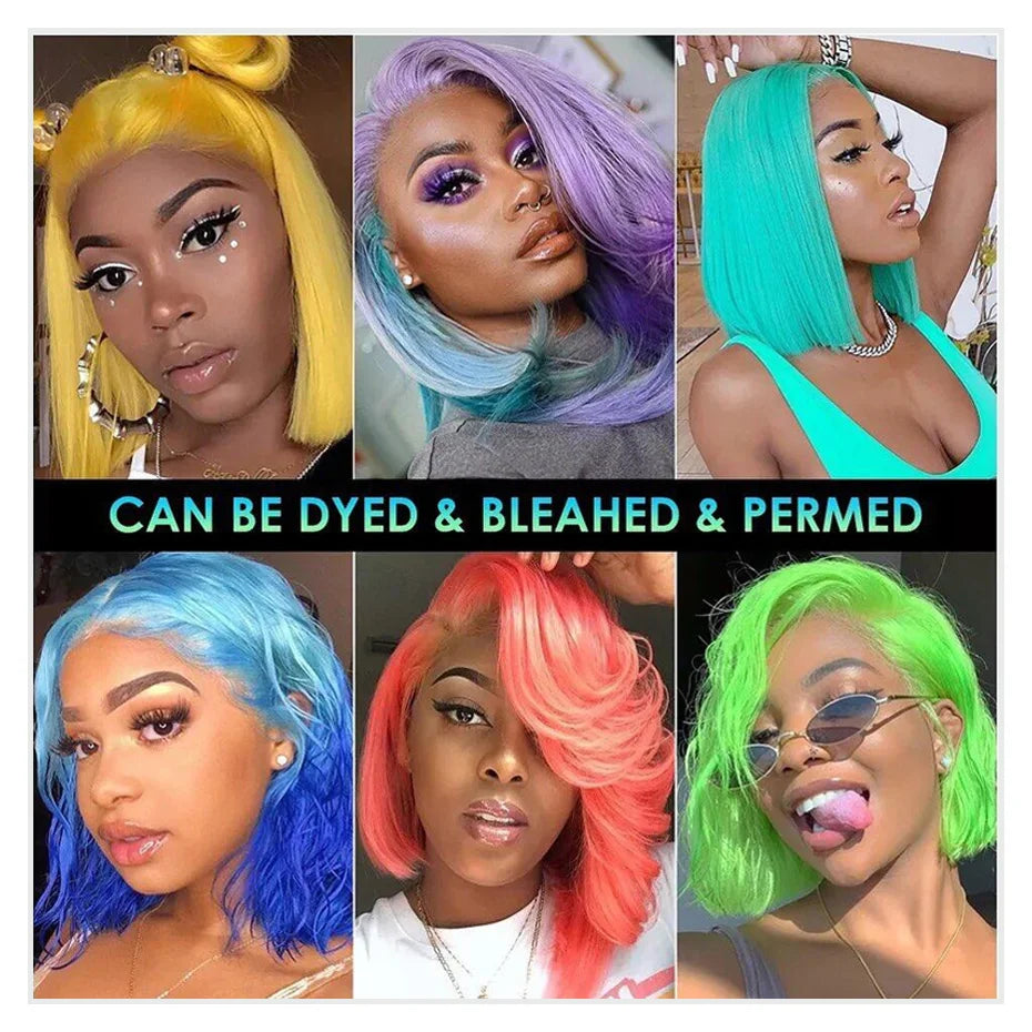 13x4 13x6 613 HD Blonde Bob Hair Wig Human Hair Lace Frontal Wig Brazilian Straight Bob Wig Lace Front Human Hair Wigs for Women