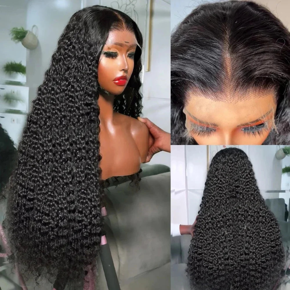 30 Inch Deep Wave 13x6 HD Lace Front Wig 250 density Water Wave 360 13x4 Lace Frontal Wigs 6x6 Closure Glueless Wig Human Hair