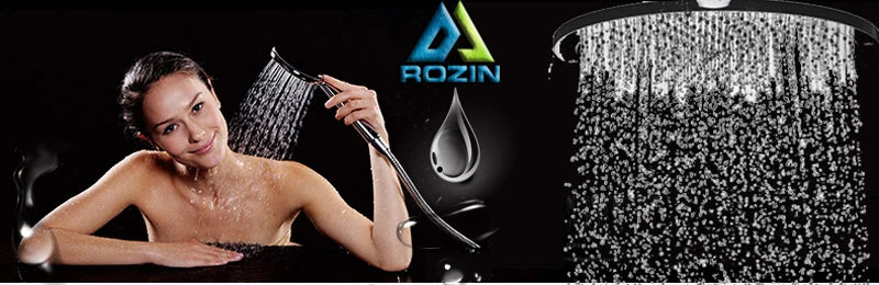 Black Bronze Bathroom Shower Faucet Set Wall Mount Dual Handle with Handshower Brass Bathroom Shower Hot Cold Water  Mixer Tap - Vibrant Variety Store