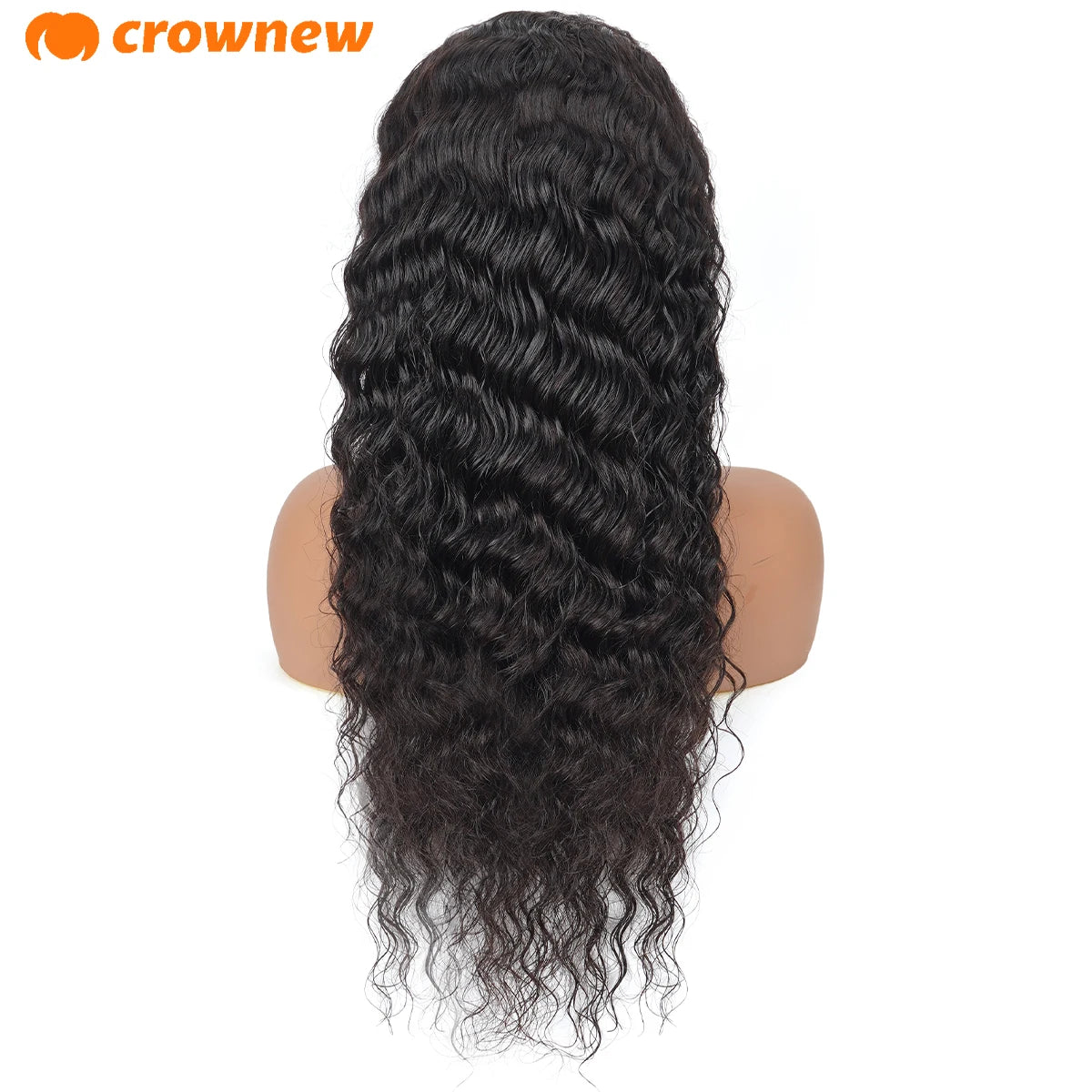 Deep Wave Frontal Wig 13X4 Hd Lace Frontal Wig Human Hair 200% Curly Lace Front Human Hair Wig PrePlucked Human Hair Wigs 40Inch - Vibrant Variety Store