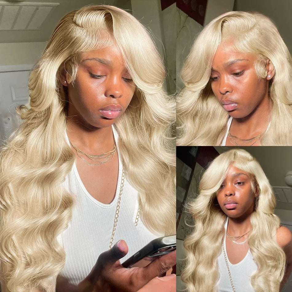 Body Wave 613 Hd Lace Frontal Wig 13x6 Human Hair Wigs 13x4 Transparent Lace Honey Blonde Glueless Wigs For Women 250 Density - Vibrant Variety Store