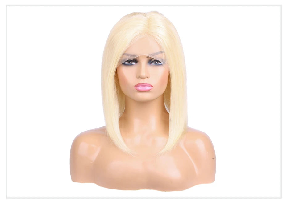 13x4 13x6 613 HD Blonde Bob Hair Wig Human Hair Lace Frontal Wig Brazilian Straight Bob Wig Lace Front Human Hair Wigs for Women