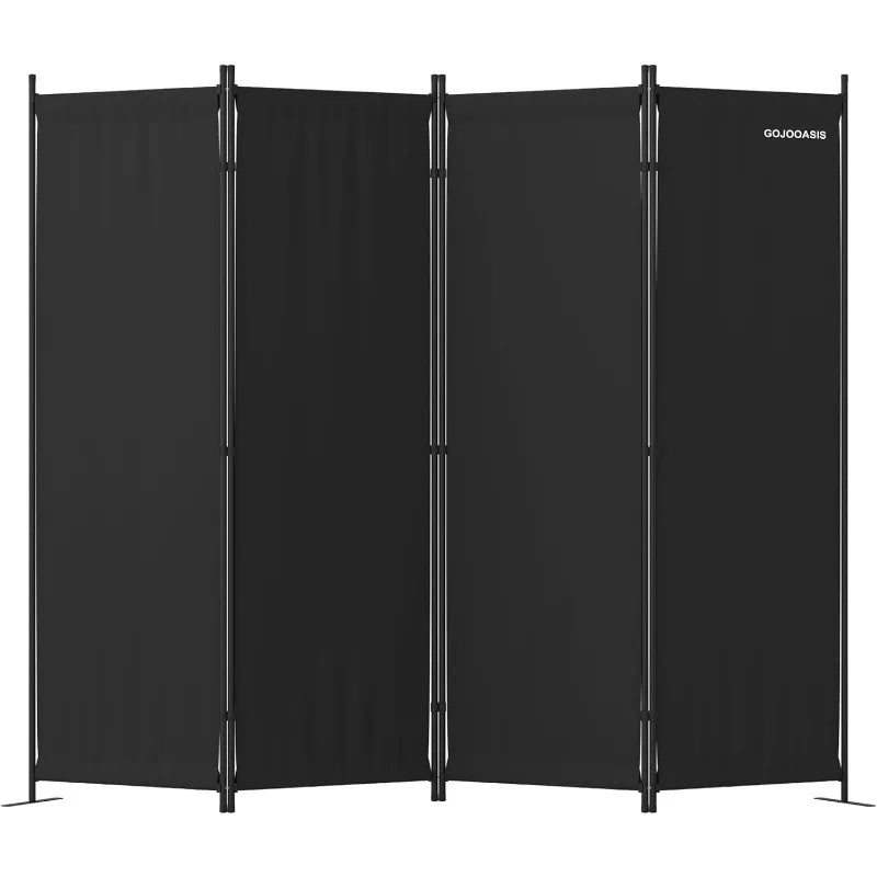4 Panel Room Divider Folding Privacy Screen for Home Office and Dorm Decor in Grey - Vibrant Variety Store
