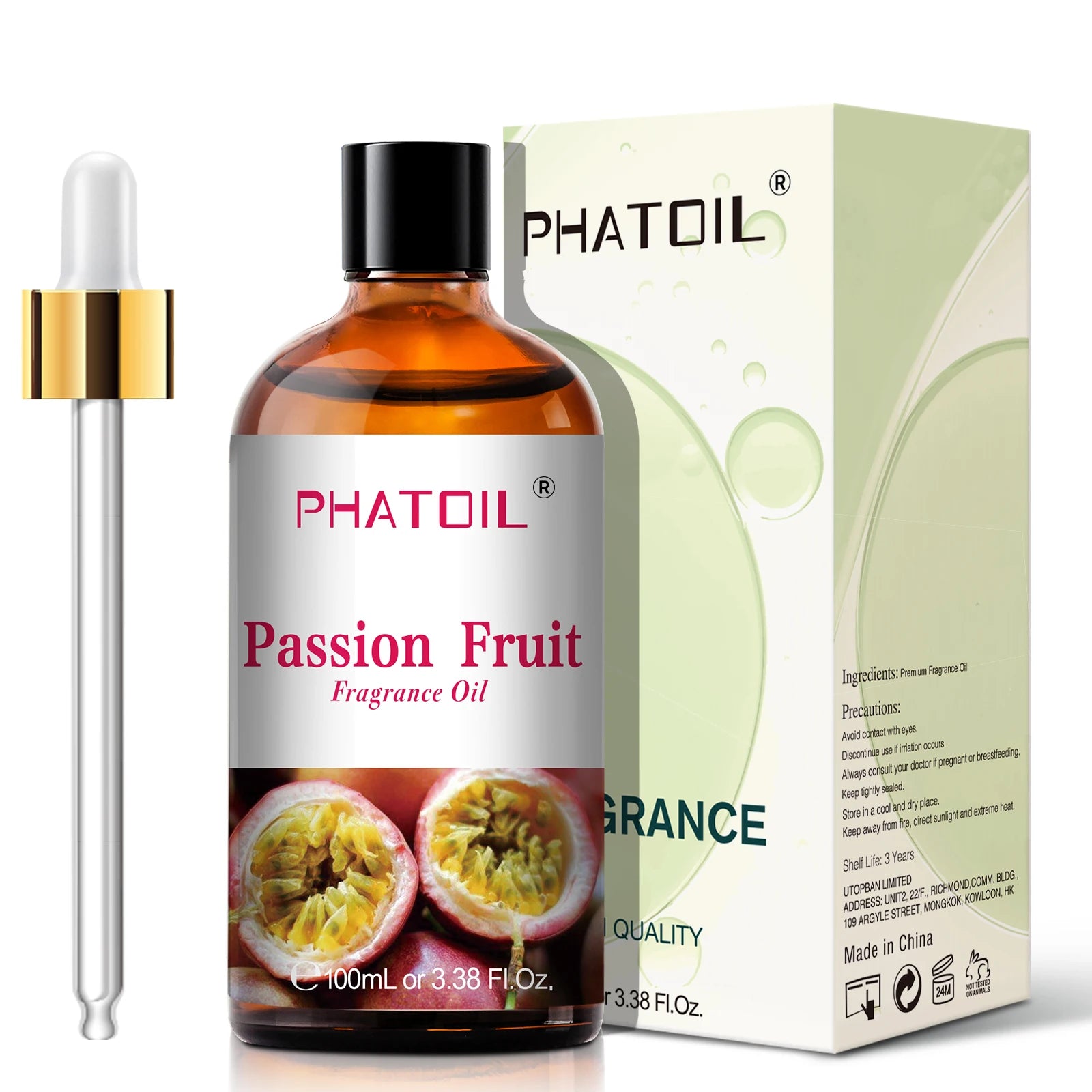 PHATOIL 100ml Sweet Fruity Fragrance Oil for Diffuser and Candle Making Coconut Vanilla Strawberry Lemon Peach Pear Aroma Oil - Vibrant Variety Store