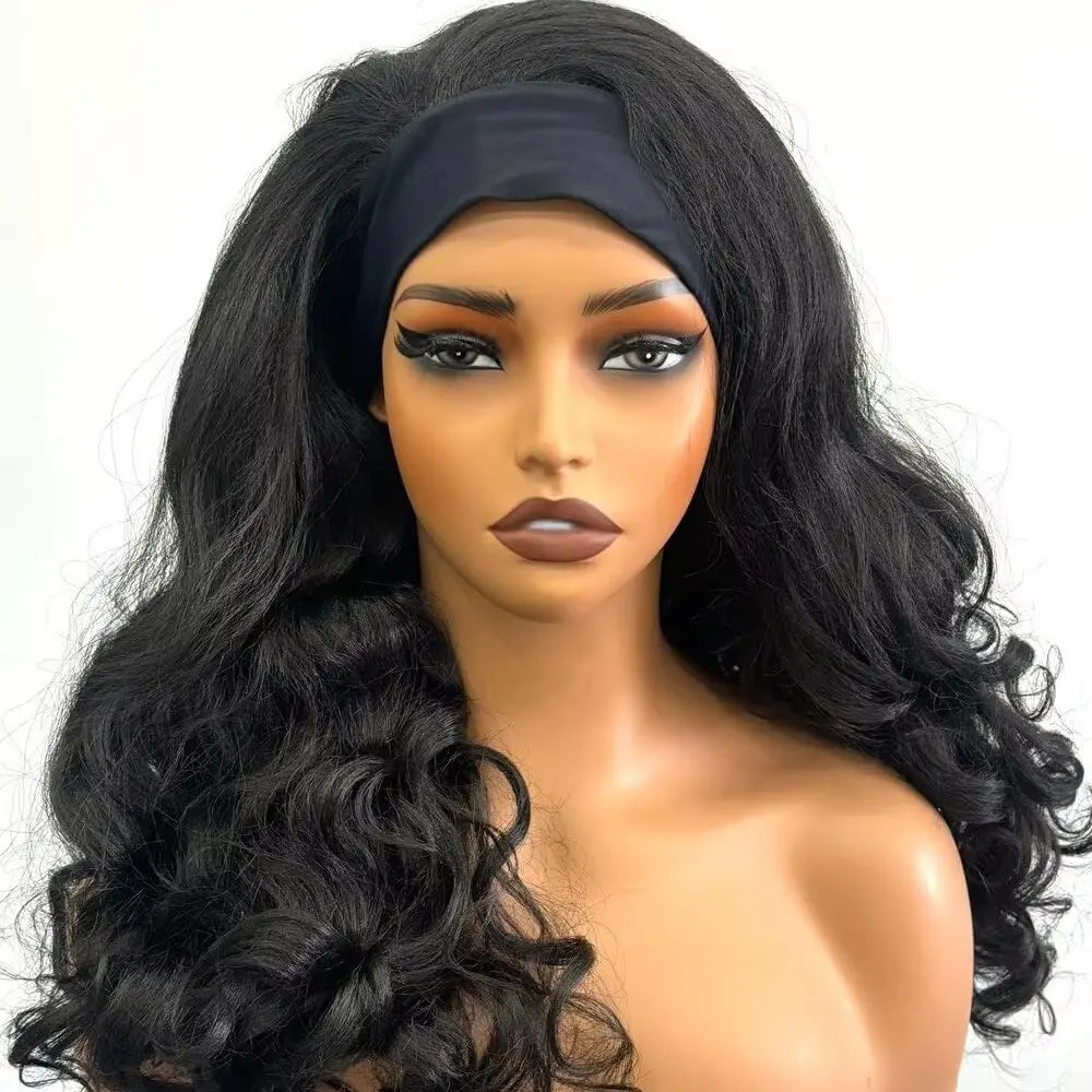 42 Inch Body Wave Headband Wig for Women Human Hair Glueless Wear and Go Glueless  Brazilian Virgin Human Hair 200 Density - Vibrant Variety Store