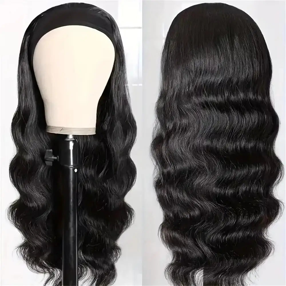 42 Inch Body Wave Headband Wig for Women Human Hair Glueless Wear and Go Glueless  Brazilian Virgin Human Hair 200 Density - Vibrant Variety Store