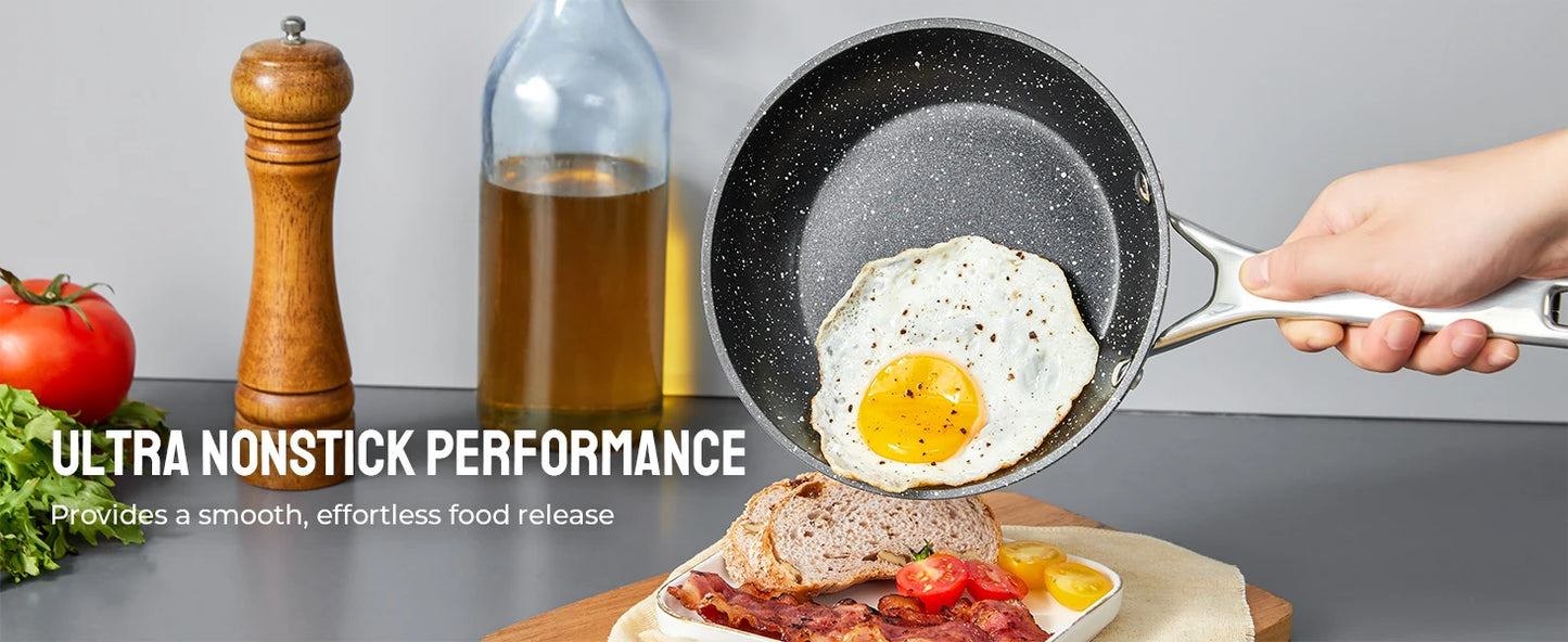 Induction Cookware Nonstick, 10-Piece, BEZIA Pots and Pans Set for Induction Cooktop, Compatible with All Stoves - Vibrant Variety Store