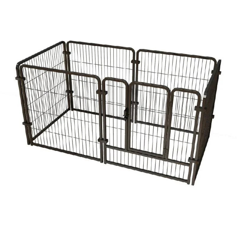 4/6 Panels Dog Fence Playpen Foldable Puppy Exercise Kennel Teddy Animal Escape Barrier Heavy Duty Cage for Dog Cat Rabbit Pet - Vibrant Variety Store
