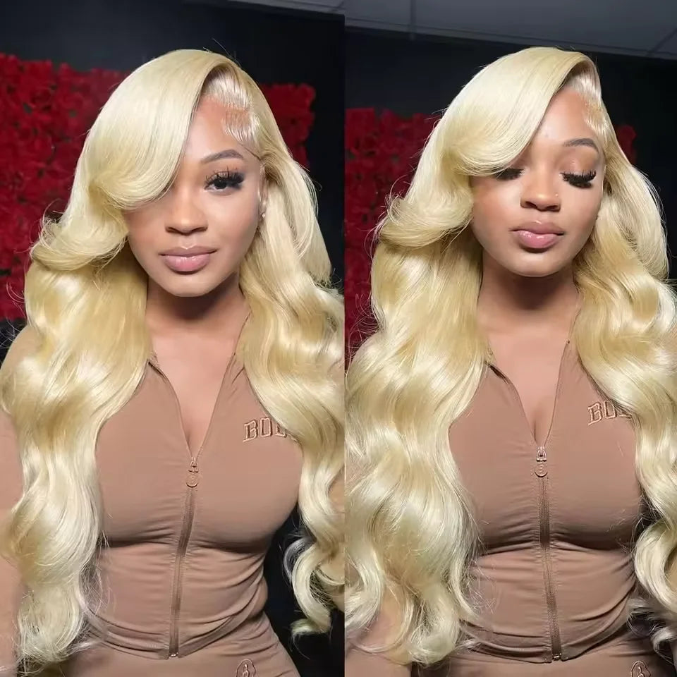 Body Wave 613 Hd Lace Frontal Wig 13x6 Human Hair Wigs 13x4 Transparent Lace Honey Blonde Glueless Wigs For Women 250 Density - Vibrant Variety Store