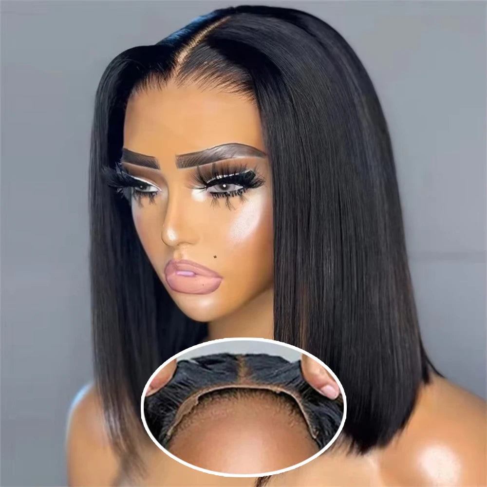 CEXXY Wear And Go Glueless Bob Wig Human Hair 13x4 13x6 HD Lace Frontal Human Hair PrePlucked No Glue Pre Cut Ready To Wear Wig - Vibrant Variety Store