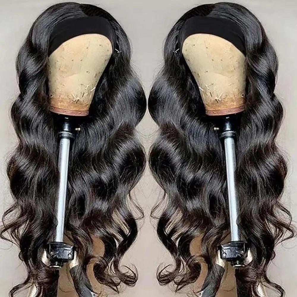 42 Inch Body Wave Headband Wig for Women Human Hair Glueless Wear and Go Glueless  Brazilian Virgin Human Hair 200 Density - Vibrant Variety Store