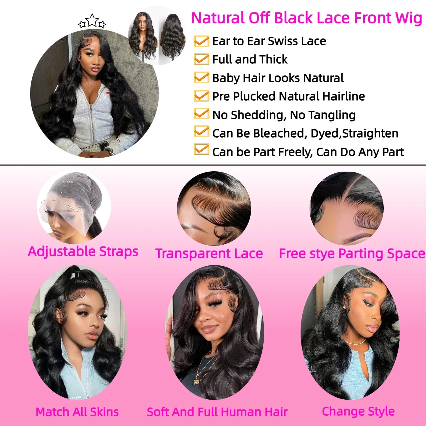 30 36 Inch Body Wave Lace Front Wig 13x4 13x6 Lace Frontal Human Hair Wigs 200 Density Body Wave Brazilian Hair Wig For Women - Vibrant Variety Store