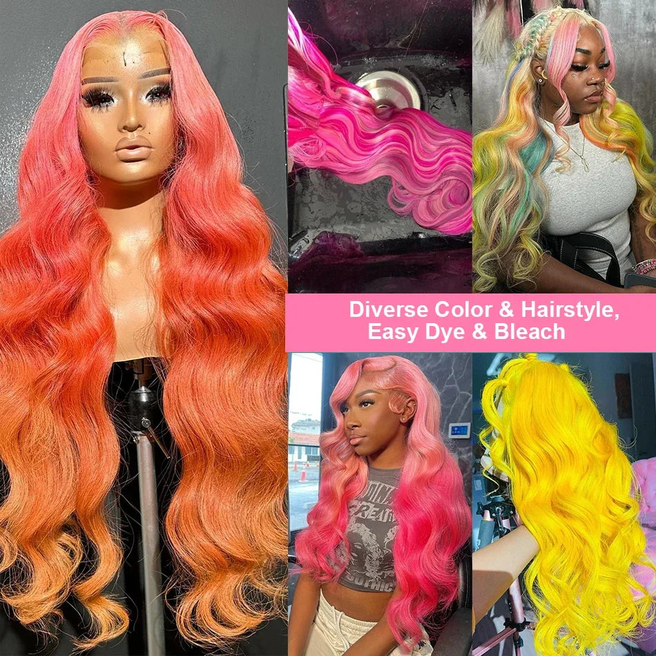 Body Wave 613 Hd Lace Frontal Wig 13x6 Human Hair Wigs 13x4 Transparent Lace Honey Blonde Glueless Wigs For Women 250 Density - Vibrant Variety Store
