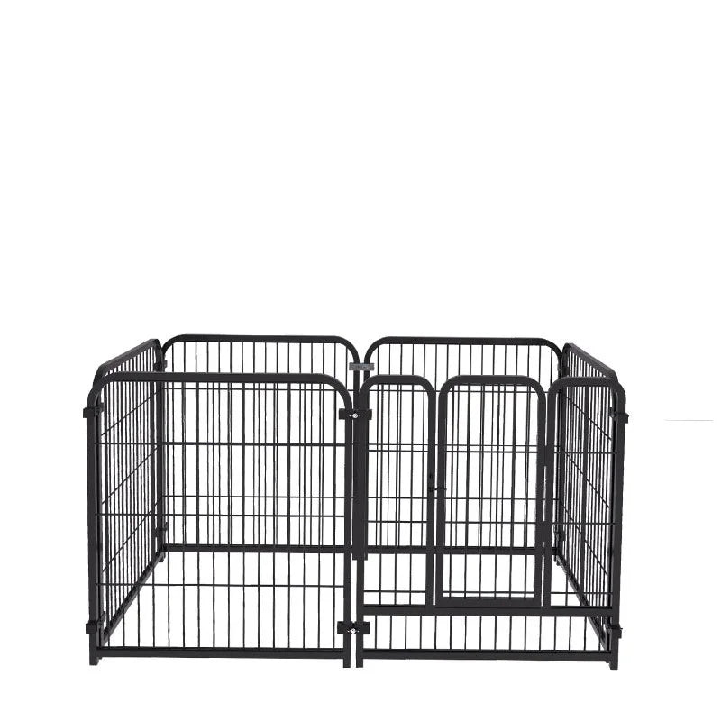 4/6 Panels Dog Fence Playpen Foldable Puppy Exercise Kennel Teddy Animal Escape Barrier Heavy Duty Cage for Dog Cat Rabbit Pet - Vibrant Variety Store