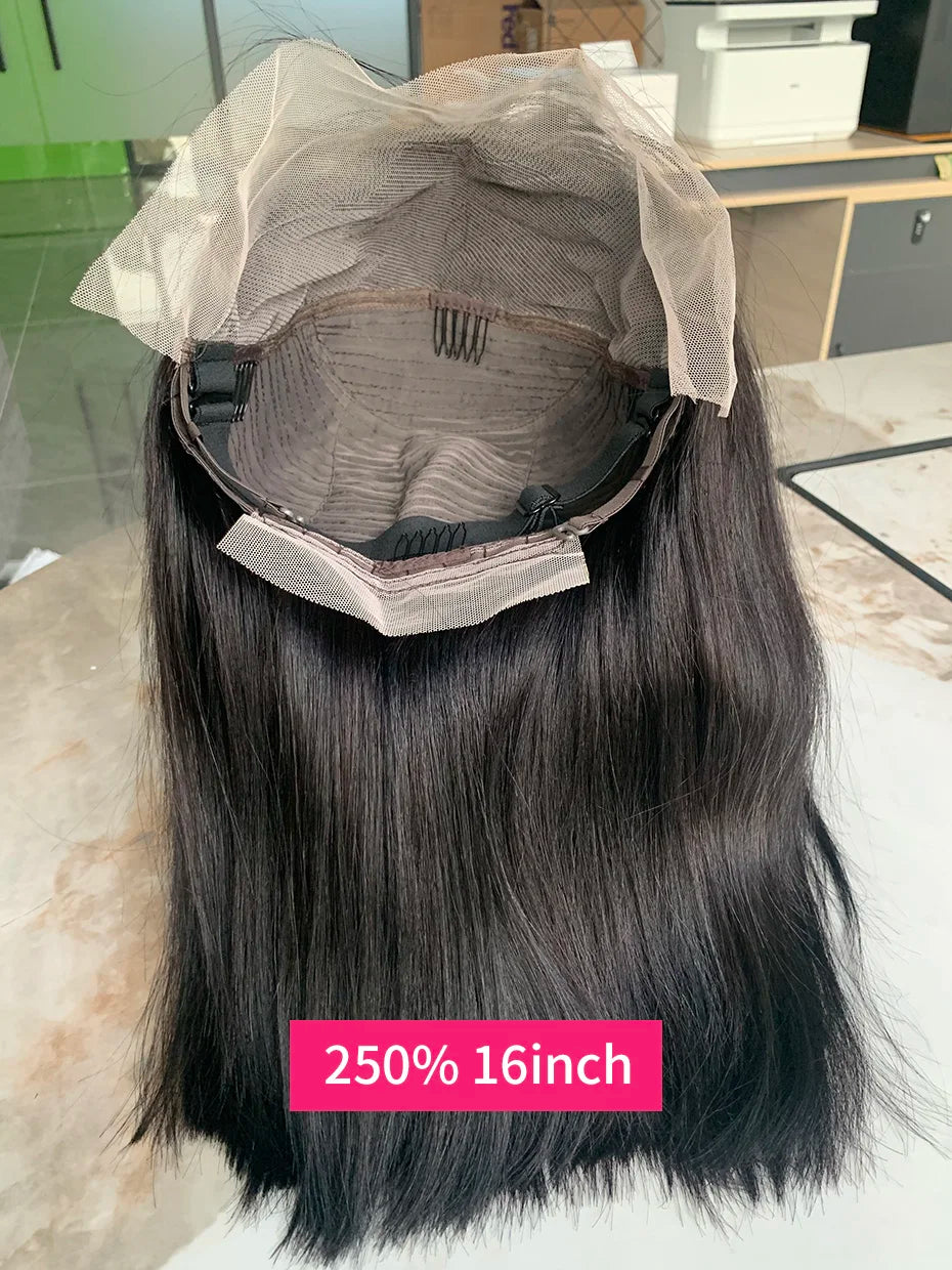 13x4 Bob Wigs Bone Straight Human Hair Wigs 13x6 Lace Frontal Hair Extensions Wig 100 Vietnamese Lace Front Human Hair Wig Black