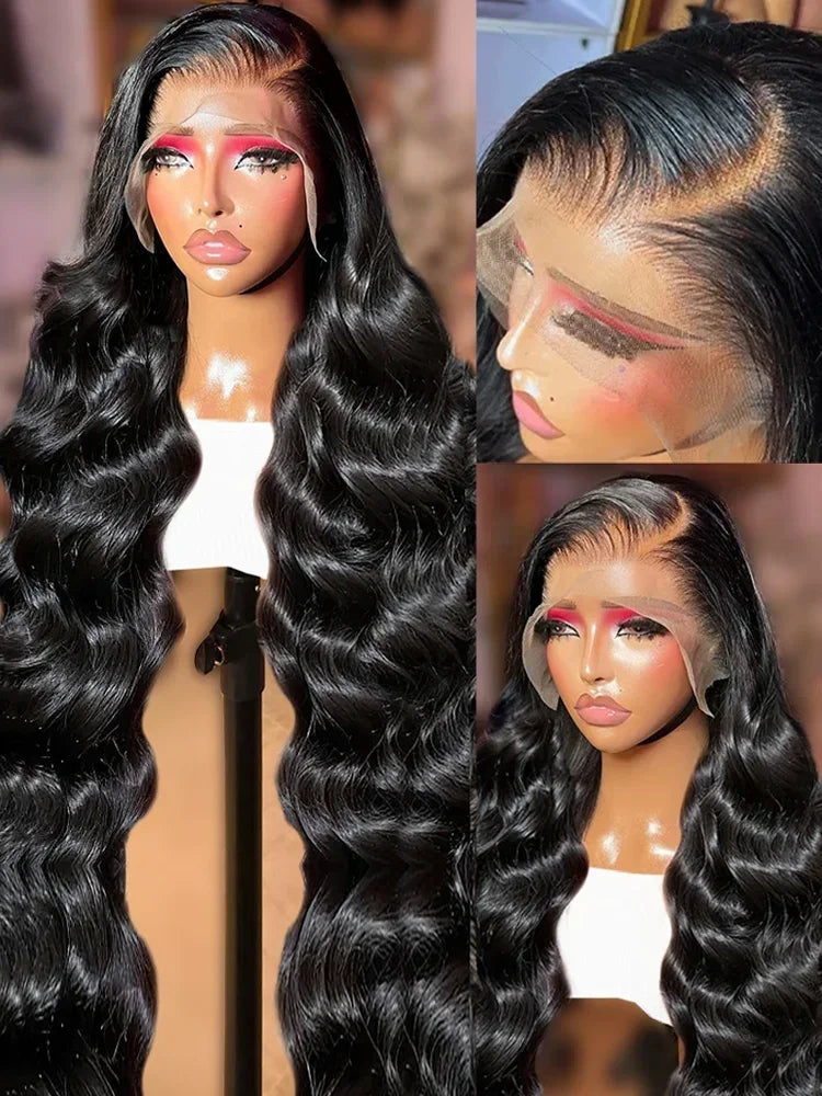 Body Wave Lace Wigs 13x6 HD Lace Frontal Wig 100% Raw Human Hair Loose Wave Lace Front Human Hair Wigs 4x4 HD Lace Closure Wig - Vibrant Variety Store