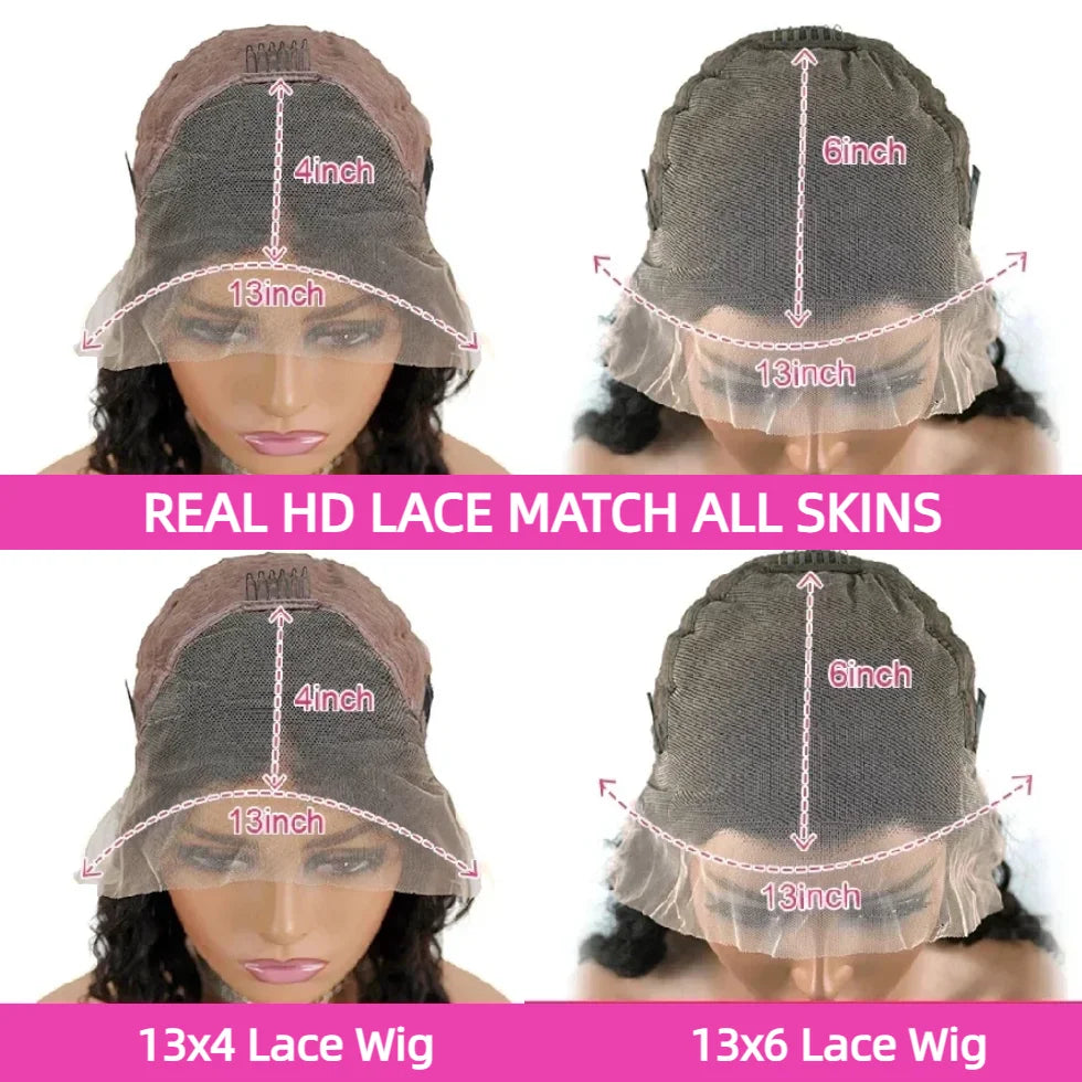 30 36 Inch Body Wave Lace Front Wig 13x4 13x6 Lace Frontal Human Hair Wigs 200 Density Body Wave Brazilian Hair Wig For Women - Vibrant Variety Store