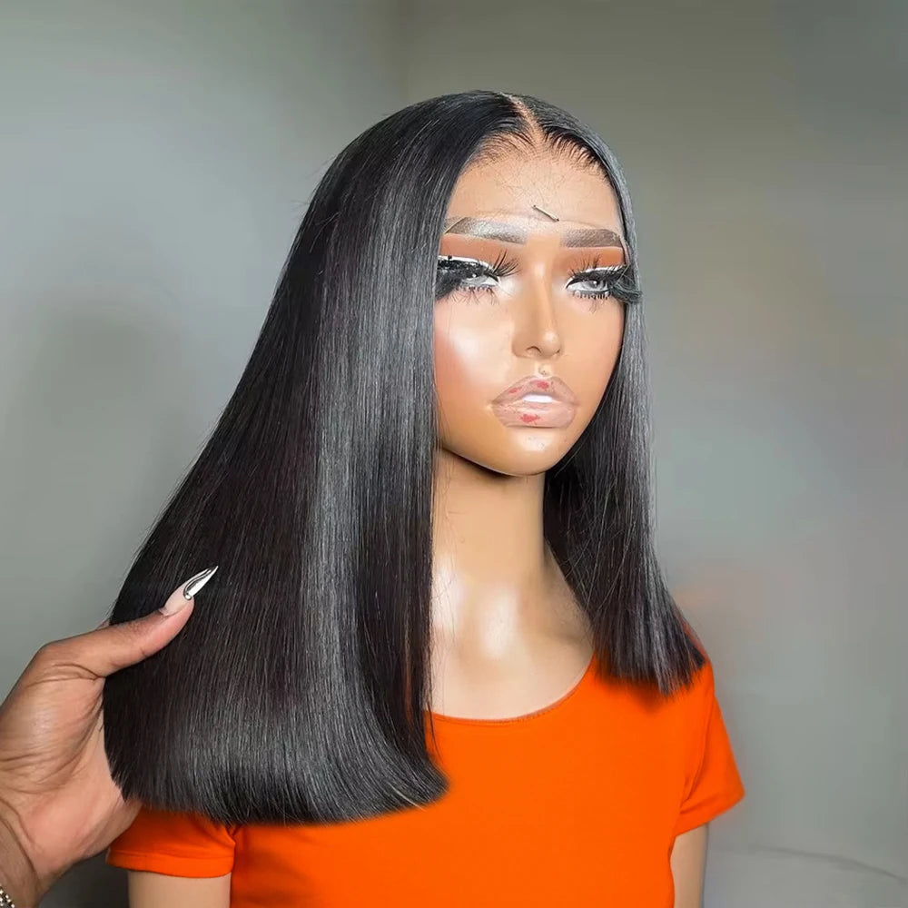 CEXXY Wear And Go Glueless Bob Wig Human Hair 13x4 13x6 HD Lace Frontal Human Hair PrePlucked No Glue Pre Cut Ready To Wear Wig - Vibrant Variety Store